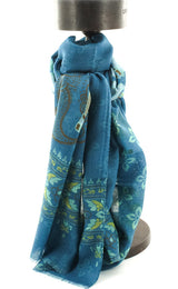 SCARF PARSIFAL ELEPHANT BLEU