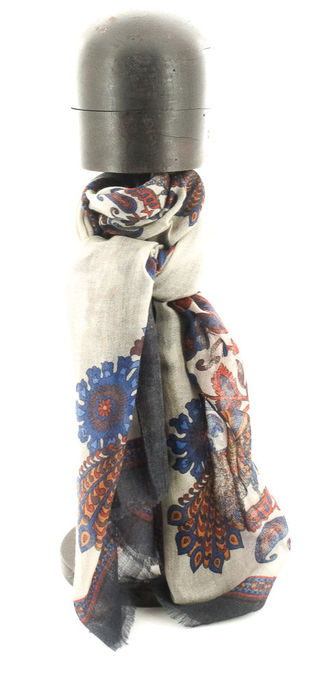 SCARF VERBIER PAON BLEU